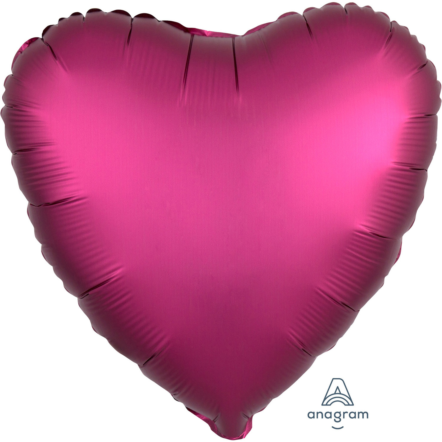 Standard Folienballon Herz - pink Satin