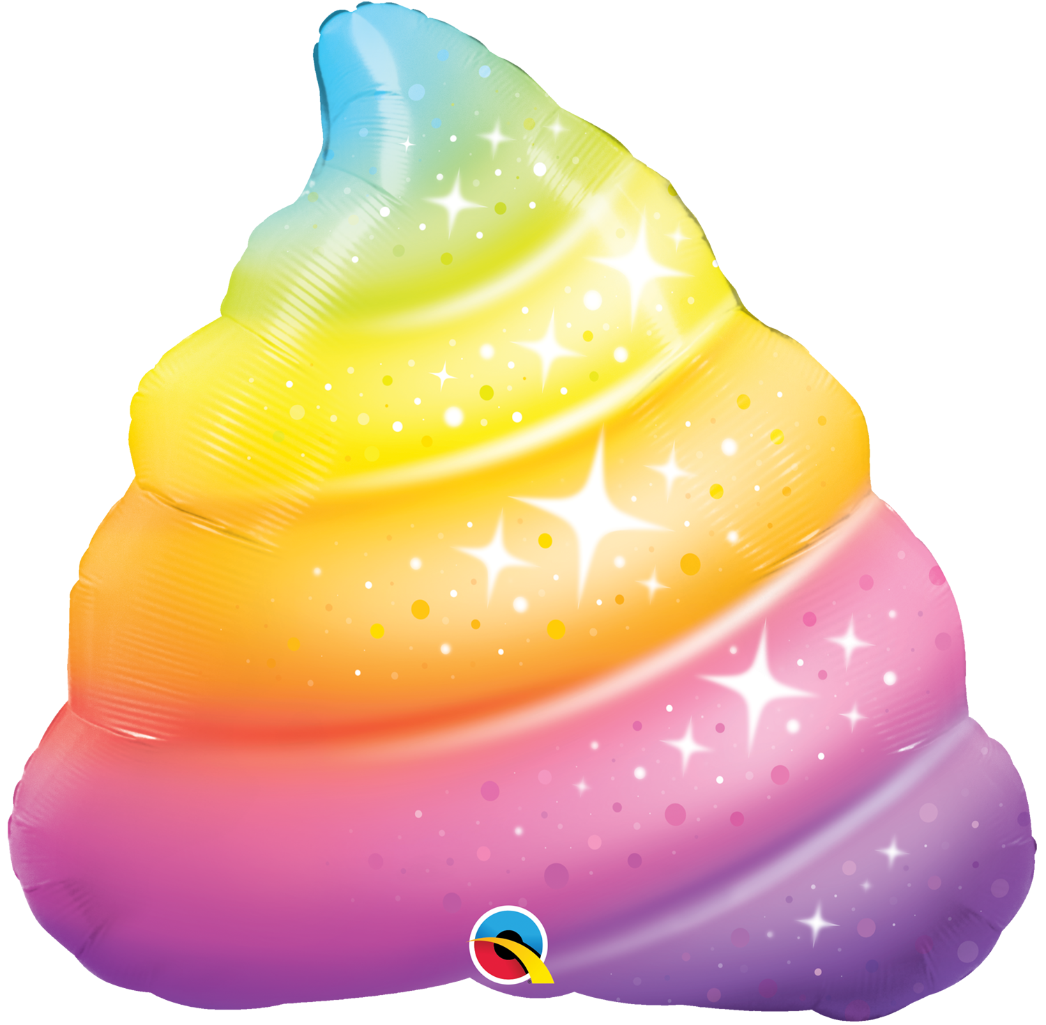 Rainbow Poop Sparkles Kackhaufen - Folienballon